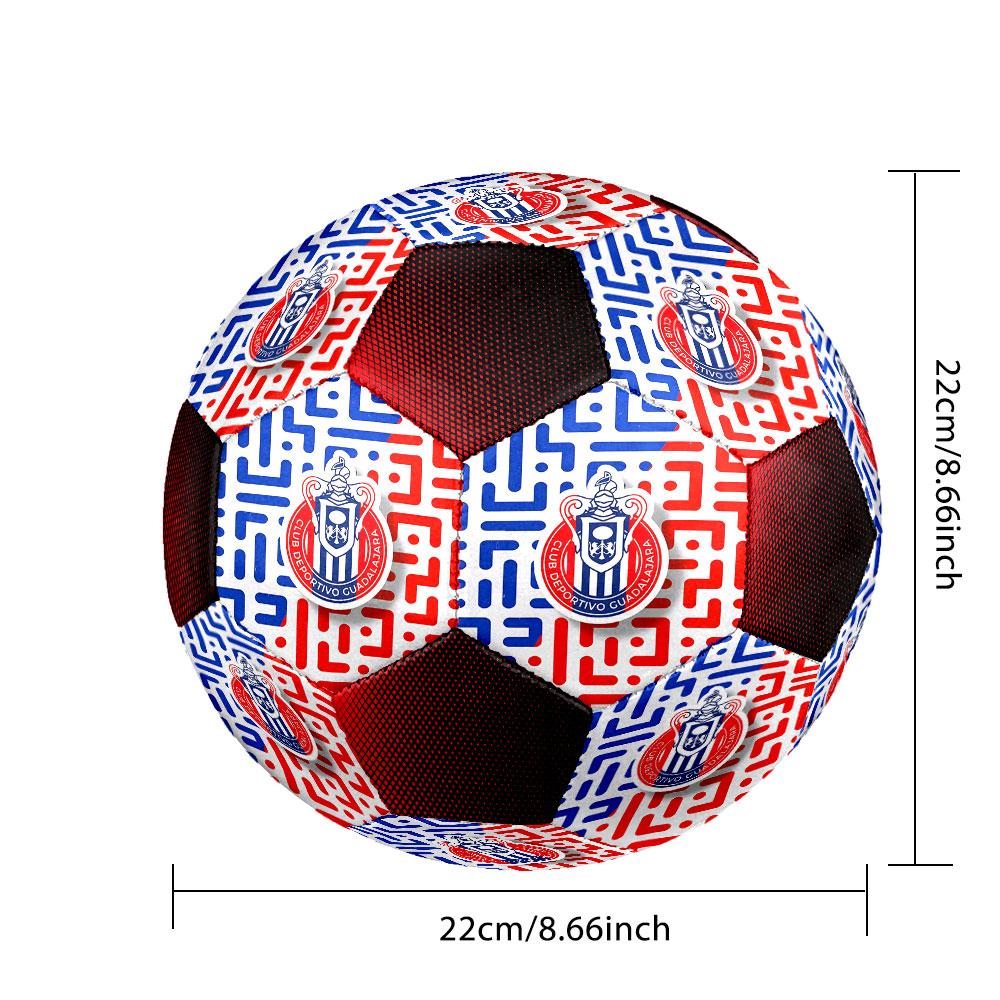 Club Deportivo Guadalajara football club Indoor Size 5 Soccer Ball Colorful Machine Stitched PVC Competition Ready Durable High-Bounce