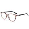 Retro Bag Flower Round Anti-Blue Reading Glasses Comfortable Reading Glasses High Definition Reading Mirror Spring Feet