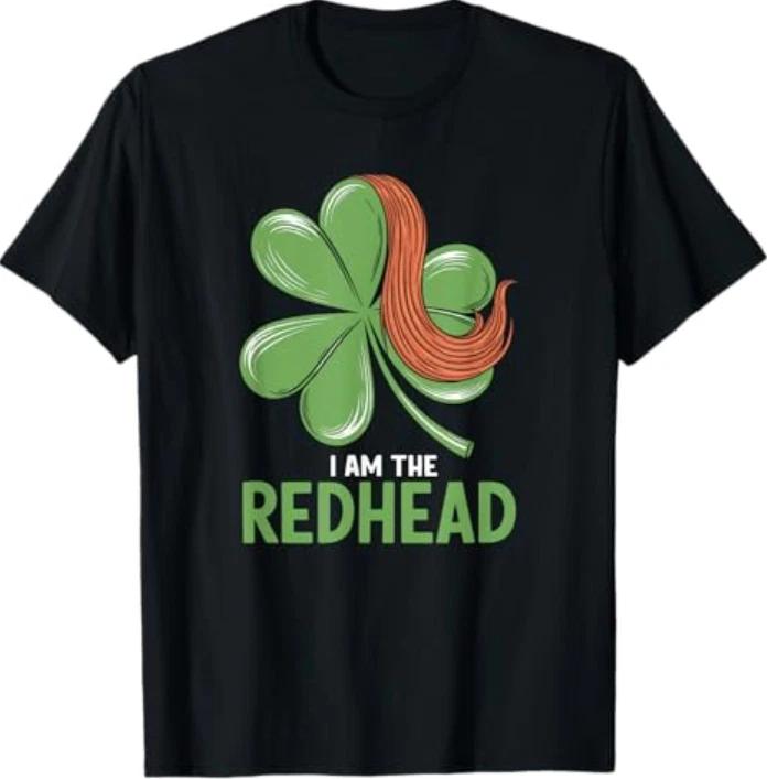 I Am The Redhead Dibs On The Redhead Funny St. Patricks Day T-Shirt S