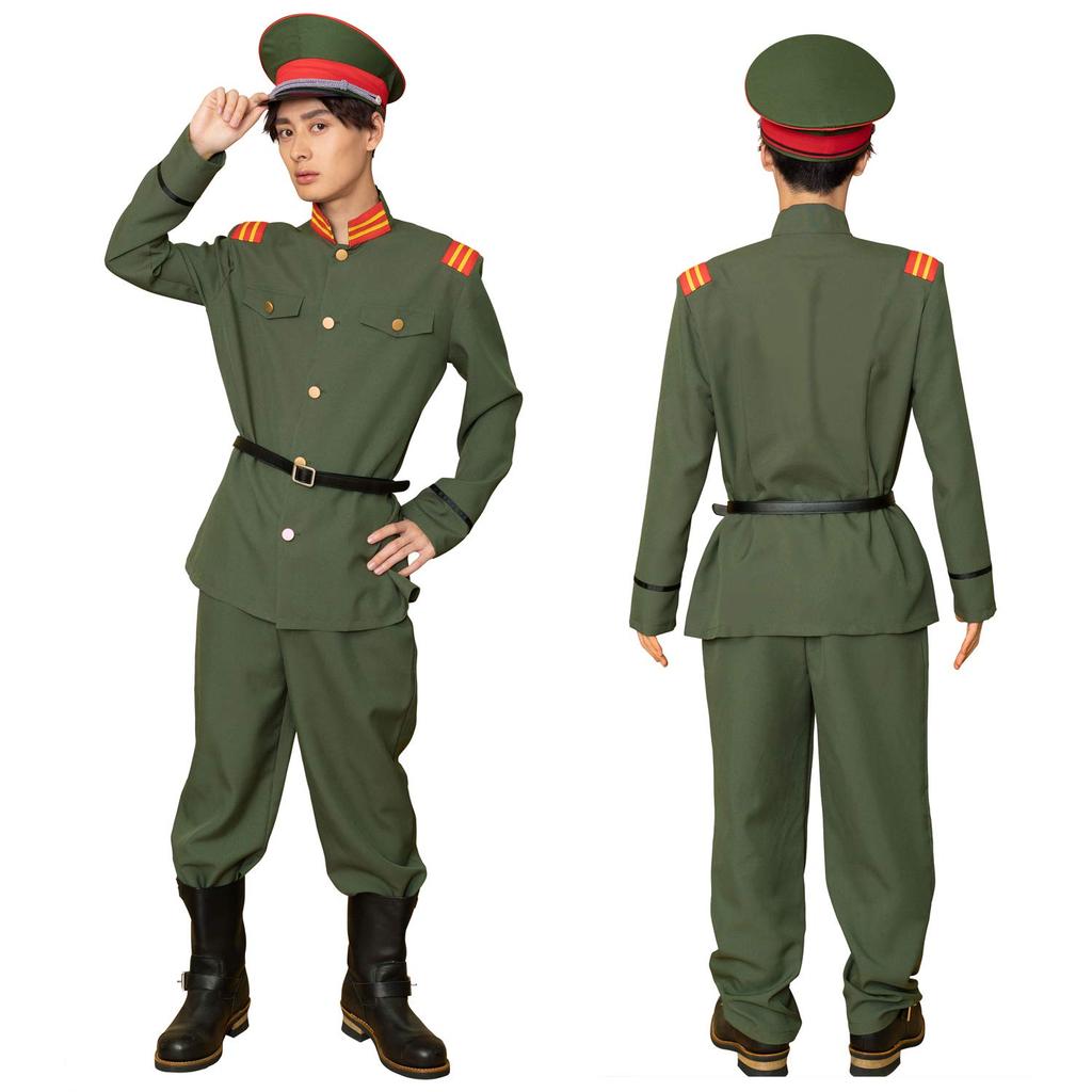 Clearstone MEN Cosplay Halloween Military Uniform Unisex Green