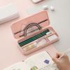 Multifunctional Rectangle Pencil Case Creative Plastic School Office Organizer Storage Supplies for Students