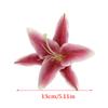 Realistic Lily Flower Hair Claw Clip with Strong Grip Design Resin Flower Hair Clamp Ponytail Holder For Formal Event