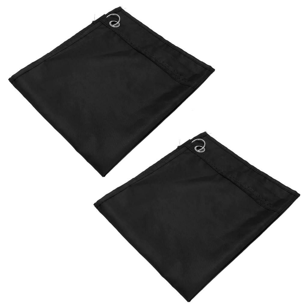 2PCS Horse Training Flag Abrasion Resistant Portable Equestrian Nylon Training Flag for Activity Entertainment Black
