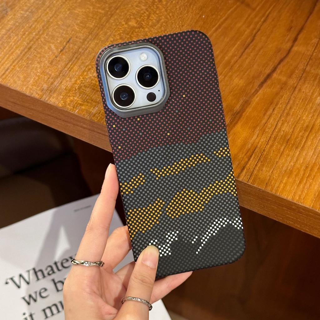 Applicable To IPhone17PROMAX Skin Feeling Kevlar Phone Case Apple 16 Sunset Moon Rise High Level Protective Case