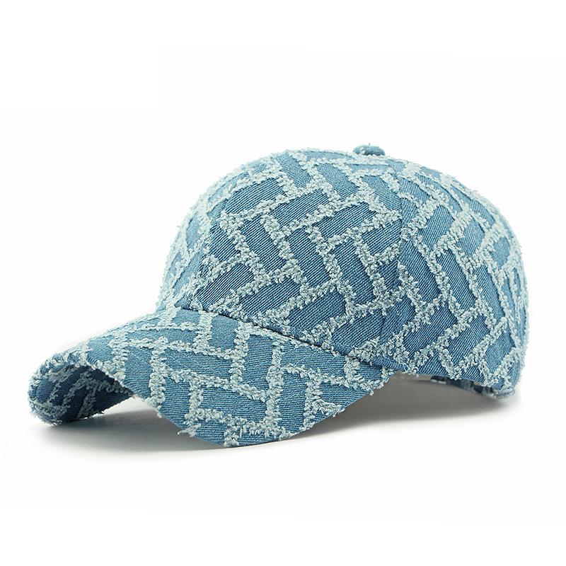 

Женская джинсовая бейсболка для мужчин, солнцезащитная кепка для улицы светло-синий