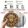 Golden Buddha 2D Flat Wall Art for Home Office Kitchen Cafe Decor