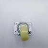 Lightweight Nylon Swivel Caster with White Flat Fat Tire Wheel for Furniture
