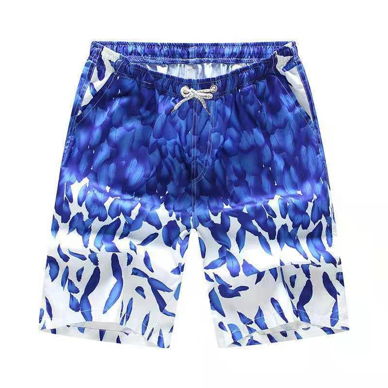 Sommer-Strandhose mit Surf-Print, lockere, lässige Caprihose