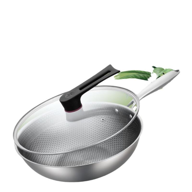 Wutuo Non-stick Stainless Steel Stir-fry Wok