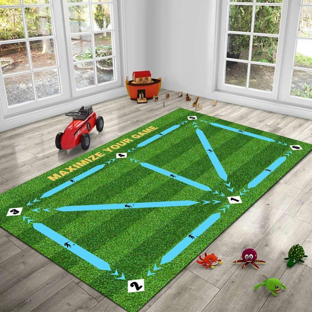 

Foldable Non Slip Mat Durable Voetbal Auxiliary Props New Football Training Mat Kids синий