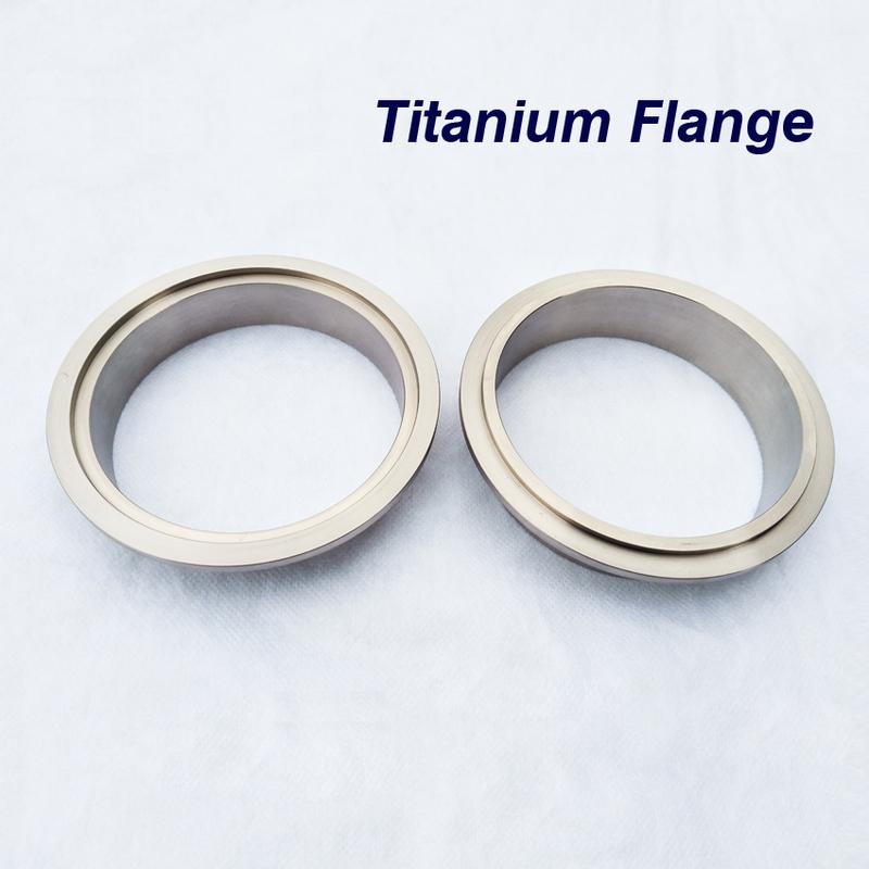 1.75-4..0" SS V Band Clamp Male Female Titanium Flanges Set for Auto Exhaust High Anti-Rust Metal Nut