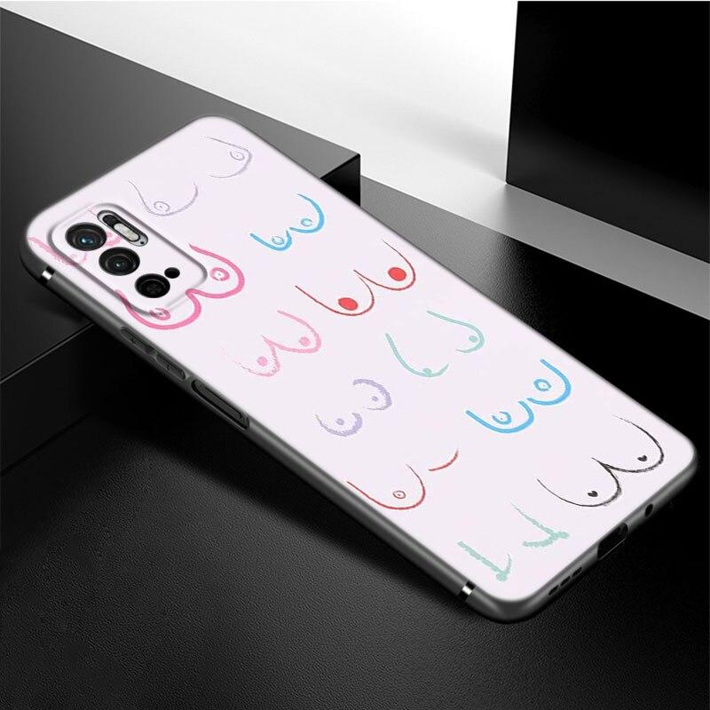 

Чехол для телефона с принтом «Сиськи» для Xiaomi Redmi Note 11 10 9 8 Pro 11T 5G 10T 10S 9S 9T 9i 9C 9A 8T, мягкий черный чехол из ТПУ, чехол Redmi Note 11 Pro 5G