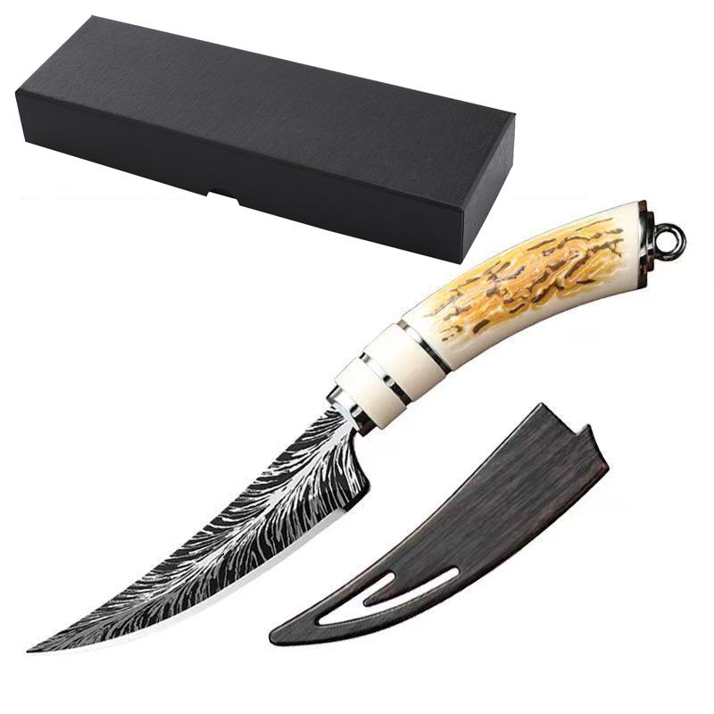 Stainless steel kitchen multi purpose knife suitable for steak bone removal meat slicing and fruit cutting comes with a gift box