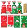 Festive Candy Bags Set of 50pcs Gift Wrapping Bags Storage Pouch Large Capacity Organsier Cace for Christmas Party