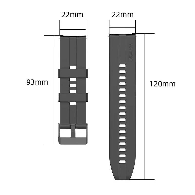 Silicone 22mm Strap For Huawei GT 2 3 4 46mm WristStrap For Huawei Watch3 GT4 GT2 Pro GT2e Magic2 Bracelet Football Pattern Band