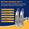 Wireless rechargeable hearing aids for seniors with noise reduction and magnetic charging case, advanced digital hearing aids