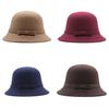 Kid And Adult Wool Felt Bowler Hat With Sun Protection For Spring And Autumn