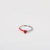 Twelve Star Heart Ring: Women's Elegant Heart-Shaped Gemstone Fashion Ring
