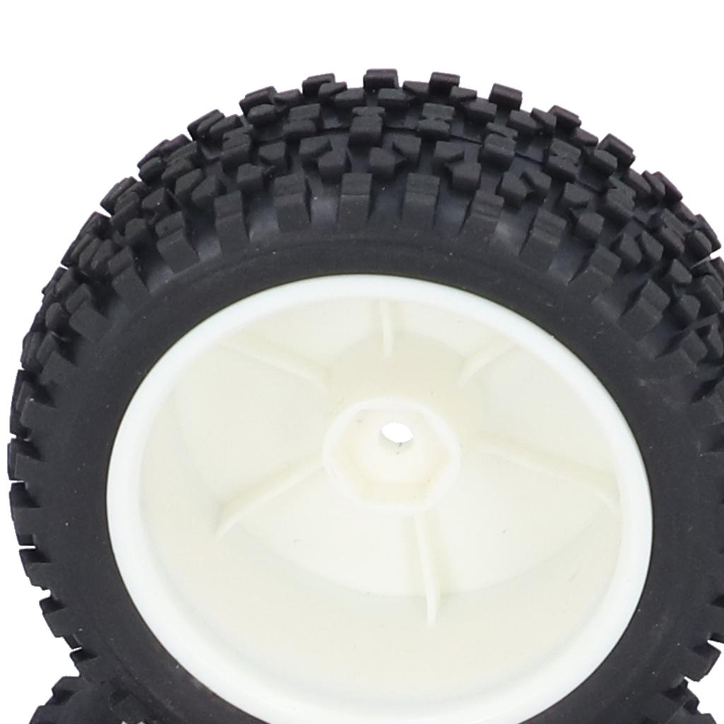 4Pcs Remote Control Wheel Hubs Tires Rubber Tires Replacement for 1/10 RC Racing Car