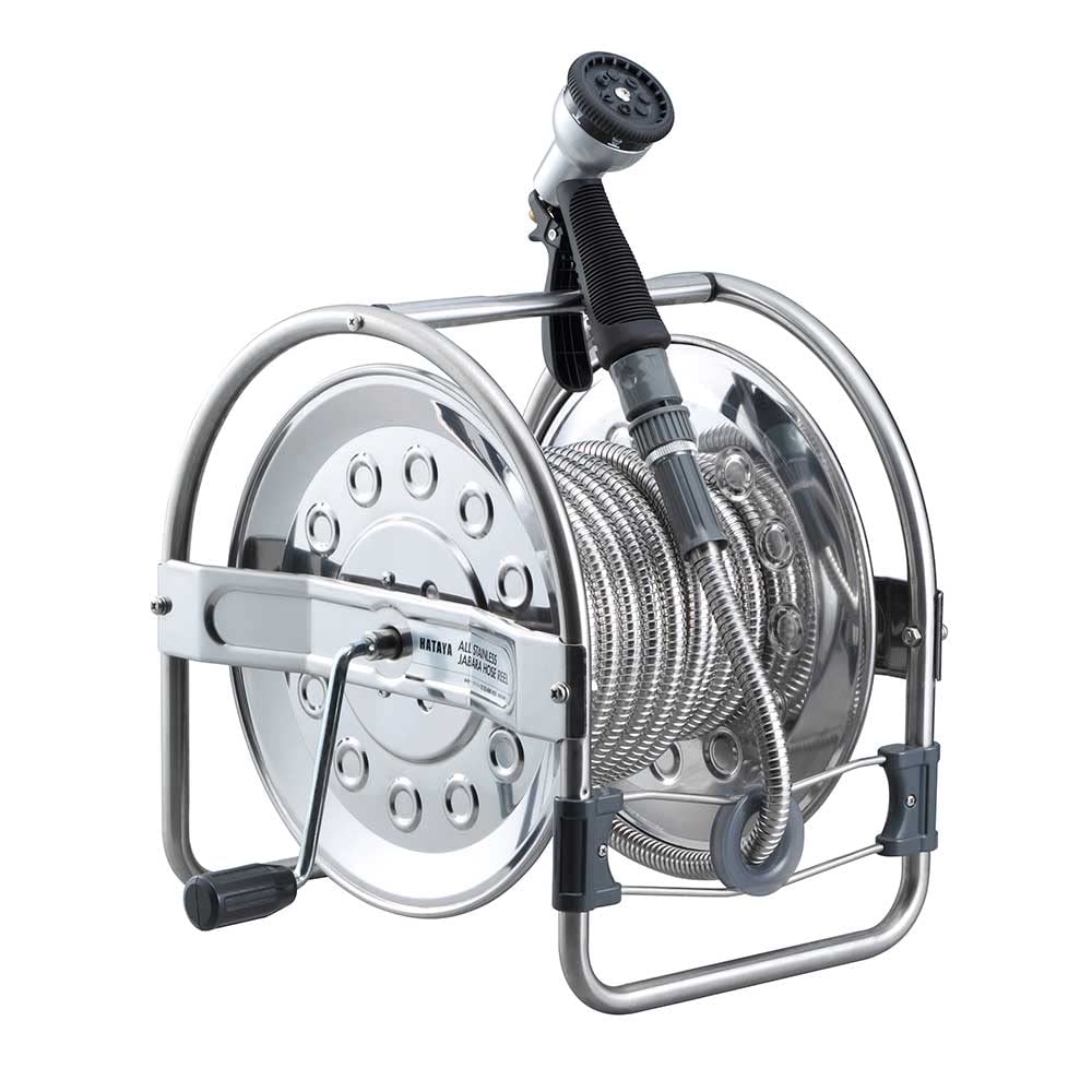 

HATAYA Стальной шланг Сделано в Тип для улицы Рычаг 7 Устойчивый к давлению Серебристый SSD-15J Катушка из нержавеющей стали, 15 м, Япония, Использование, Насадка LN-3, Узоры,