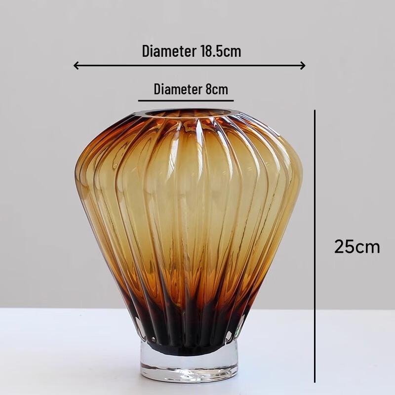 Ruijie Modern Art Lantern Glass Vase