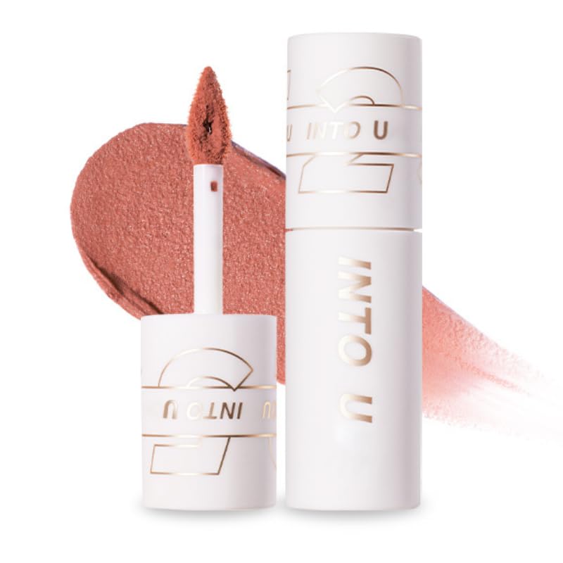 

INTO U Super Matte Lip Cheek Mud Mud Lip Moisturizing High Never fade Popular Red Lip Perfect Girl & Color. #EM525