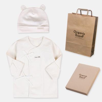 Organic Boom Basic Baby Maternity 4-piece Newborn Set + Shopping Bag, Korean Baby Products