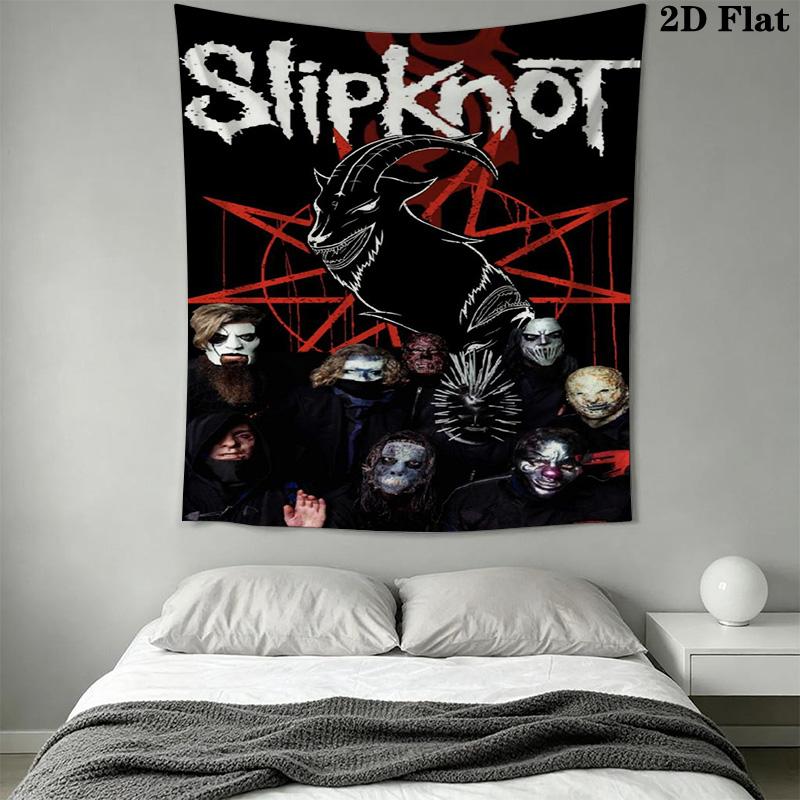 Slipknot Masters Tapestry Background Cloth Wallmounted Atmospheric Background Cloth Wall Covering Decoration Soft