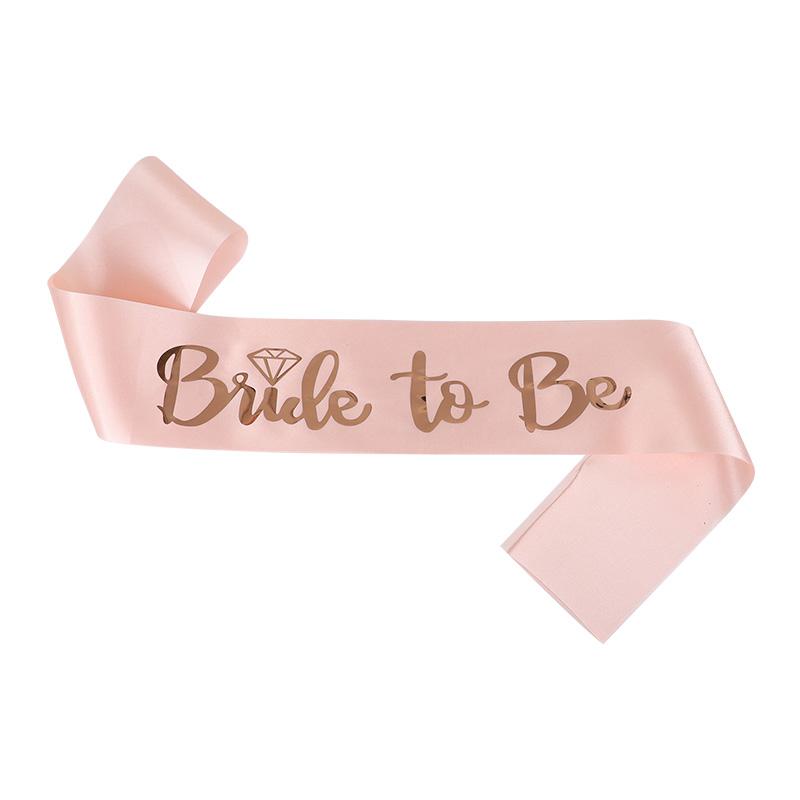 Wedding Decoration Bride To Be Satin Sash Bachelorette Party Girl Hen Night Decoration Bridal Shower Supplies Gift