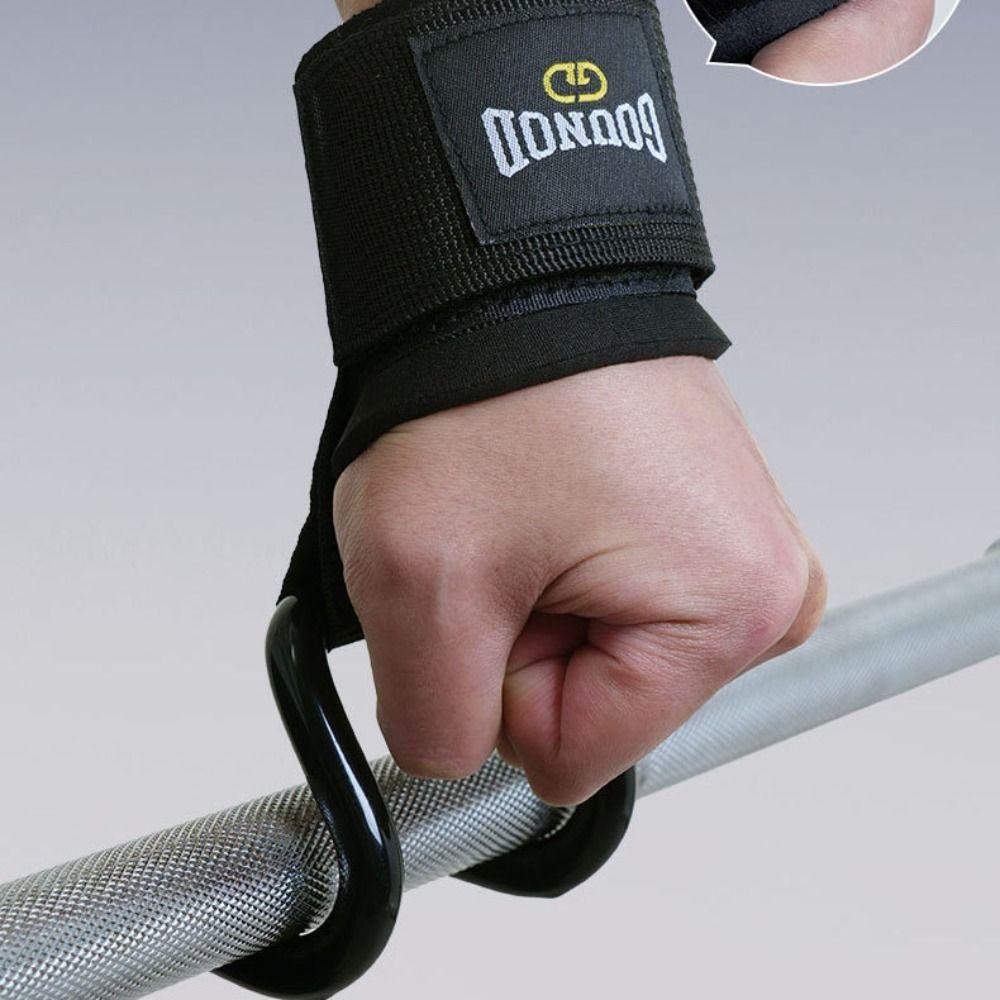1 par Gancho de Pegada para Levantamento de Peso para Barra Fixa Ajustável Antiderrapante Auxiliar de Força Protetor de Punho 1 Par Alça de Pegada Auxiliar de Gancho de Aço