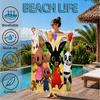 Bunny's Cozy Hug Beach Towel, Microfiber Beach Towel, Perfect For Pool, Beach, Travel, Home Decor Beach Party Fan Gifts
