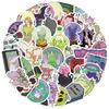 50PCS Witch Design Stickers Waterproof PVC Material For Personalizing Devices Books Accessories Easy Apply Remove