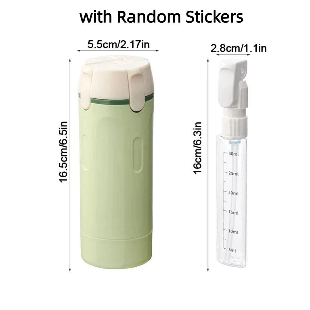 Set di 4 flaconi ricaricabili da viaggio 4 in 1 Dispenser di liquidi a prova di perdite Viaggio di lavoro