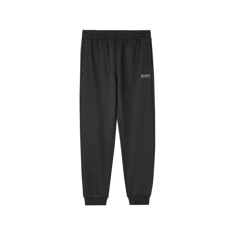 Skechers Sports Alliance Series Casual Breathable Soft Cuffed Knitted Joggers Men bottoms Black L424M024-0018 L