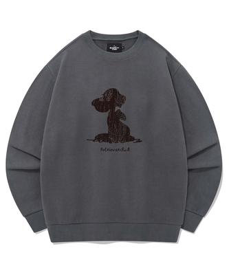 RETRIEVER CLUB Crack Puppy Crewneck [Chacoal Gray]