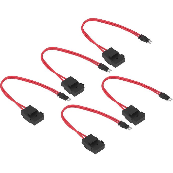 20A 16AWG Heavy Duty Wire Tap Connector Automotive Circuit Extension with 5Pcs PC Car Holder 5 Line Length 230mm (S 10.9mm) ACM Long Feet 9.1mm
