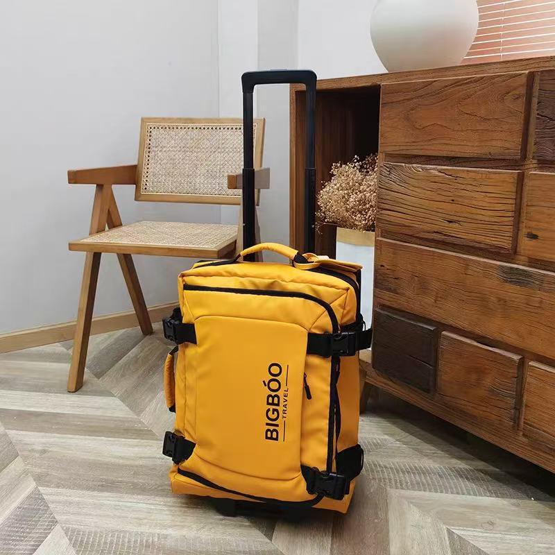 Ultra-Light Japanese Oxford Cloth Carry-On Suitcase with Pull Handle and Large Capacity Backpack