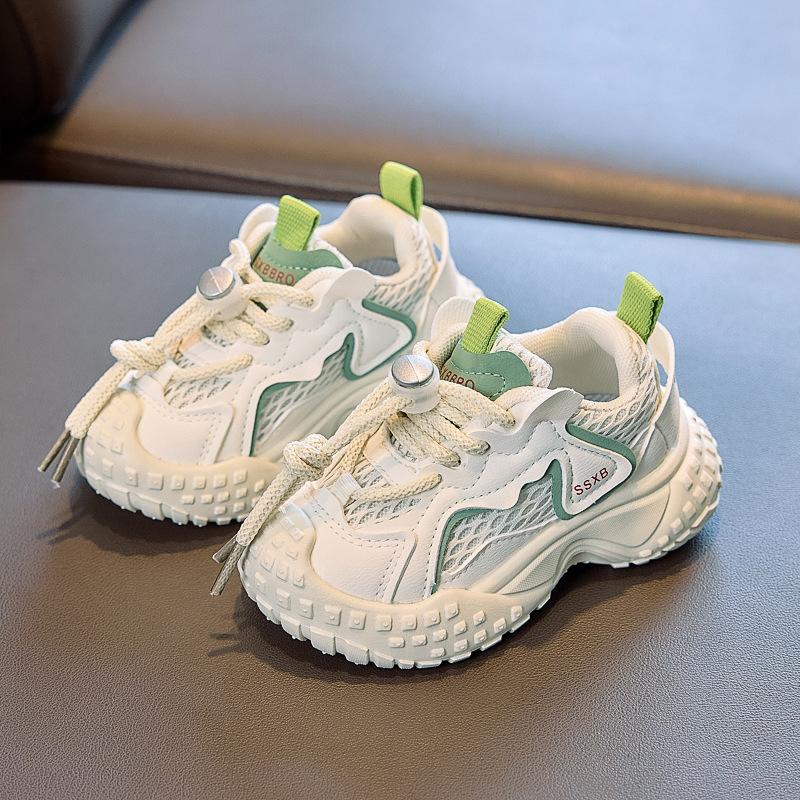 Children's shoes2026New autumn boys' sports shoes are comfortable and lightweight, girls' running shoes feature convenient elastic buckles