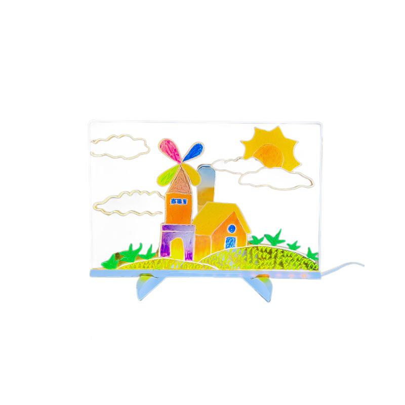 DIY Hand-Painted LED Light Board Kit for Kids - Creative Festival Glow Drawing Set