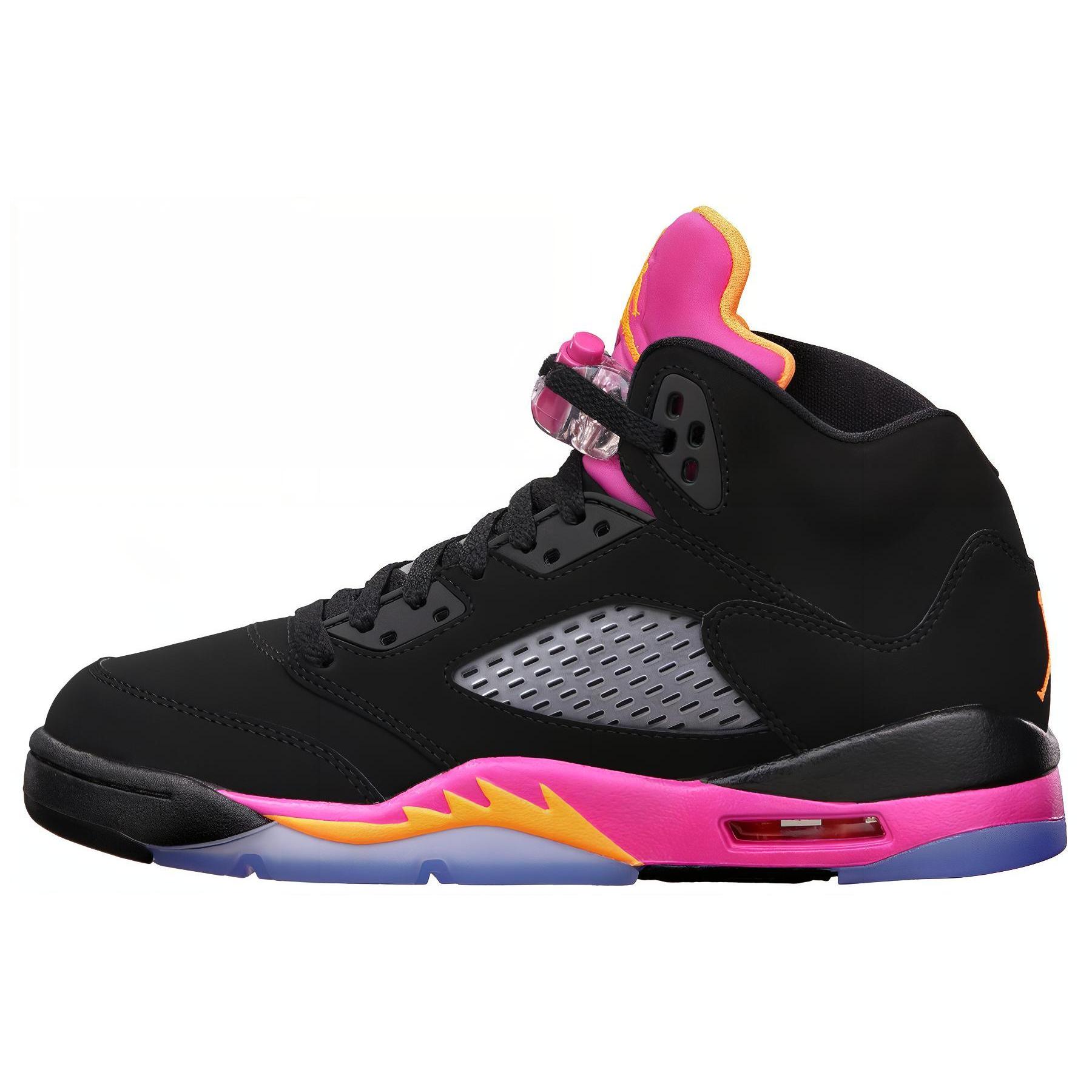 

new JORDAN 5 Retro Black Pink GS 36