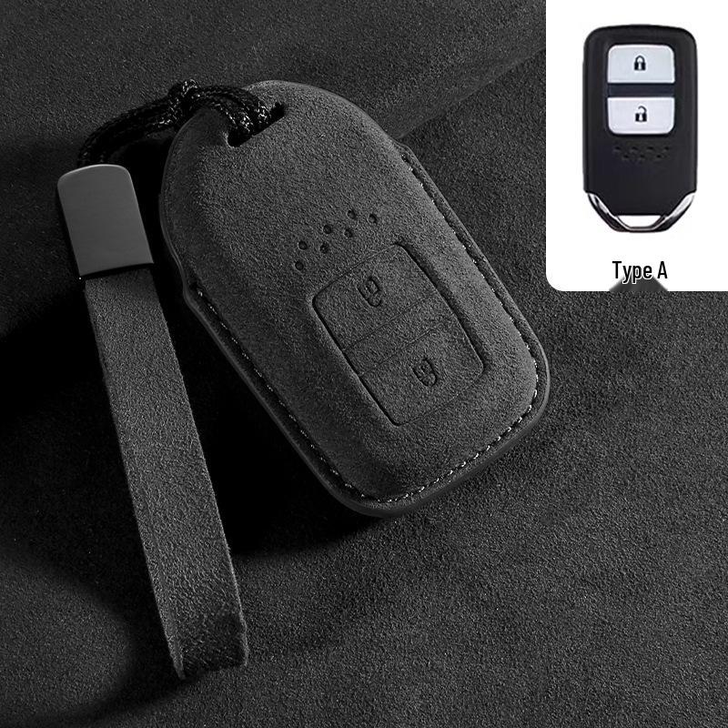 Compatible Car Key Case for Honda CRV, Accord 10th Gen, Civic, XRV, Guandao, Lingpai, Haoying, Binzhi - Cowhide Leather Bag