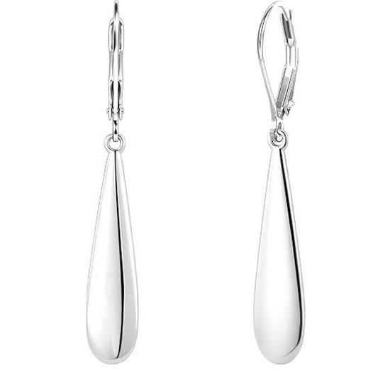 Messing-Ohrhänger mit Tropfenanhänger, 14K Gold plattiert, mit Modedesign