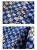 Men's Trendy Loose Plaid Print Denim Jacket Shirt - Douyin Bestseller