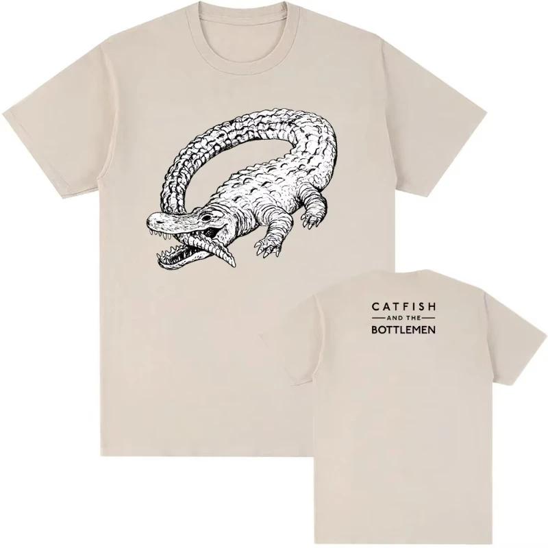 

Футболка The Ride Футболки группы Catfish and The Bottlemen Хип-хоп Рок Оверсайз Графическая футболка Хлопок Лето Мужская Женская Футболка Унисекс 4XL