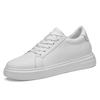 Nya höjdökande skor för män 6 8 10 cm Osynliga lyftare Sneakers Vit Läder Sport Zapatillas De Hombre Stor Storlek 45