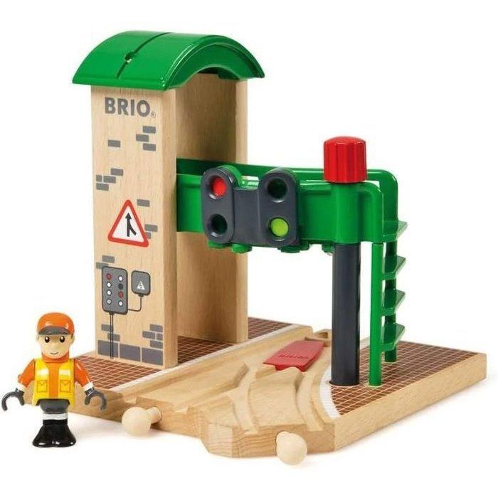 Brio World Station de Controle et d'Aiguillage - Accessoire pour circuit de train en bois - Ravensburger - Mixte des 3 ans - 33674