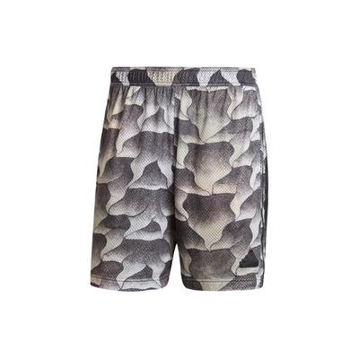 Printed Stripe Casual Shorts Men Bottoms Light-Brown IP3782