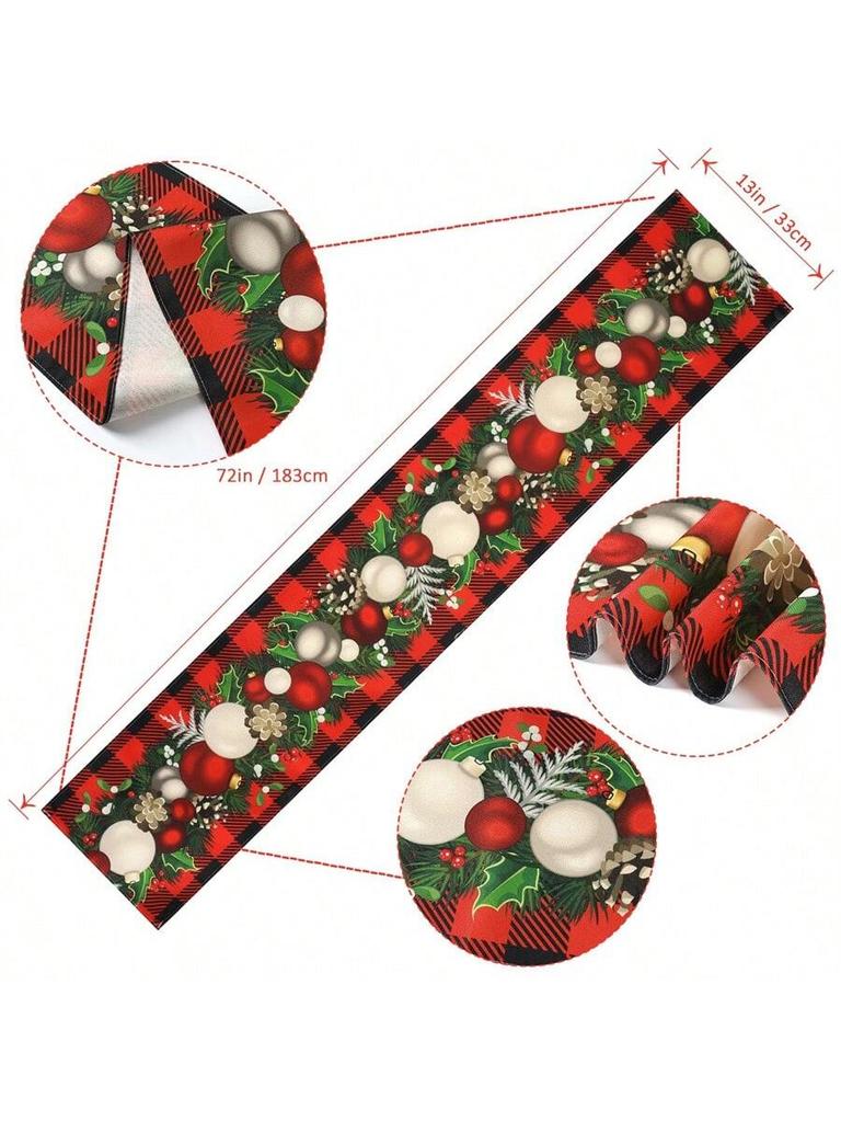 Christmas Table Runner Merry Christmas Decoration for Home Xmas Party Decor 2025 Navidad Notal Noel Ornament Happy New Year 2025