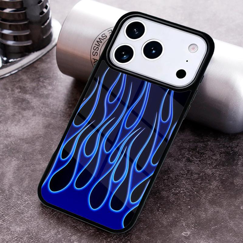 green flame Phone Case for iPhone 17 16 15 Pro Max Air 14 13 12 11 Plus Shockproof Cover