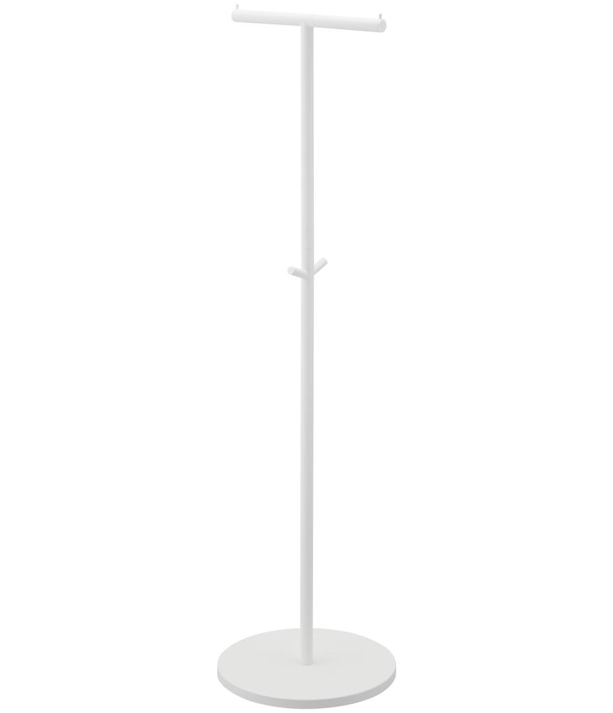 Yamazaki Smart Slim Coat Hanger, White, Dimensions: 36.5cm W x 36.5cm D x 140cm H, Model 4080